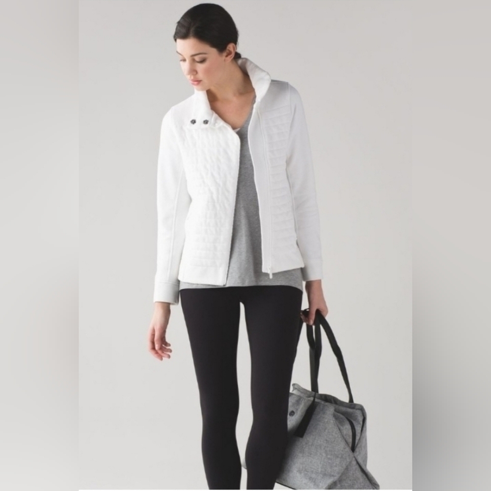 Lululemon White - To Be True Jacket
